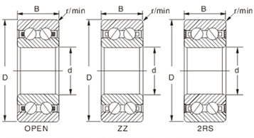 Geminus Row Deep Groove Ball Bearings